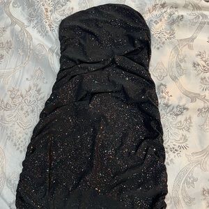 Sparkly glitter black dress